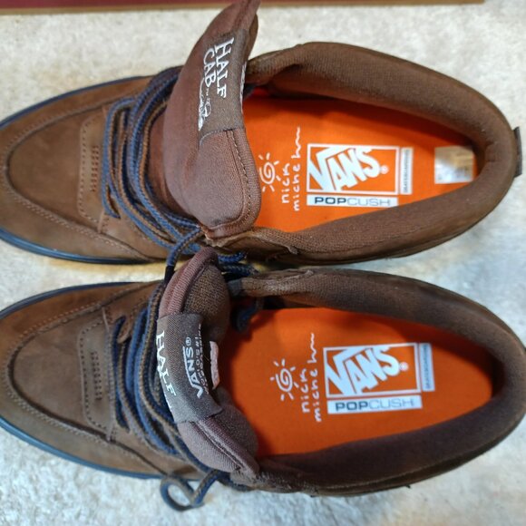 Vans Men's 8.5 Skate Half Cab Nick Michel Navy/Brown Suede VN0A5KYABF1 - Picture 7 of 13